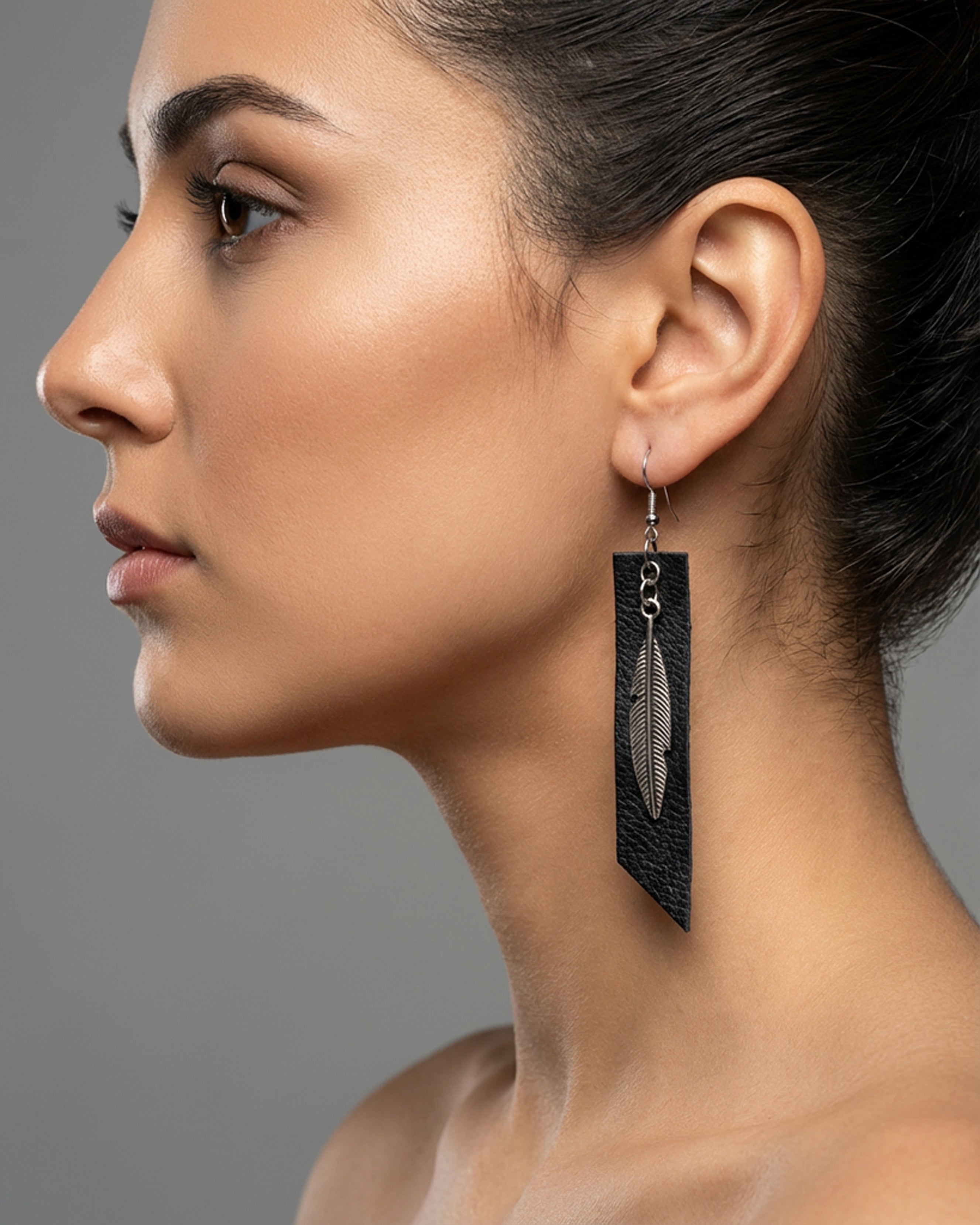 The Raven Feather Earrings