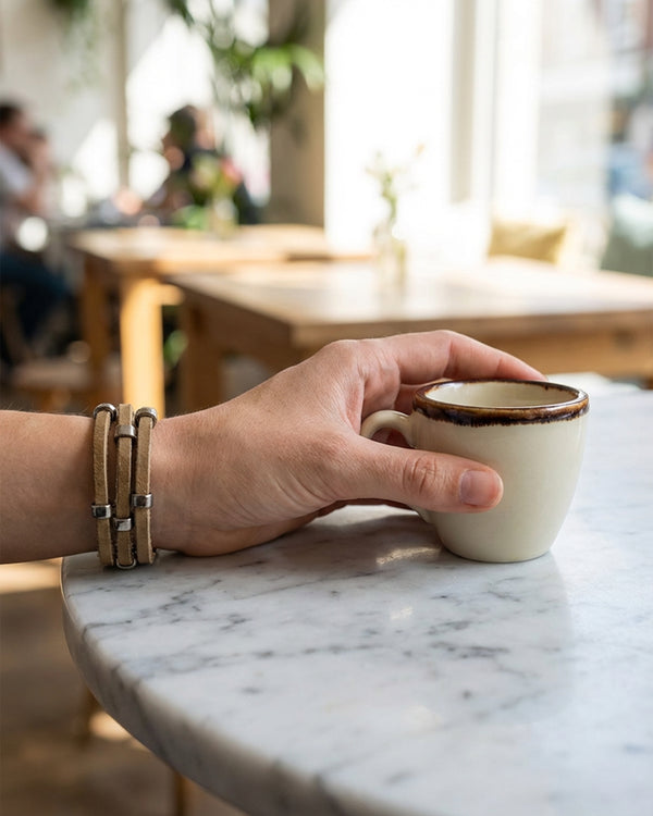 The Lyra Leather Bracelet