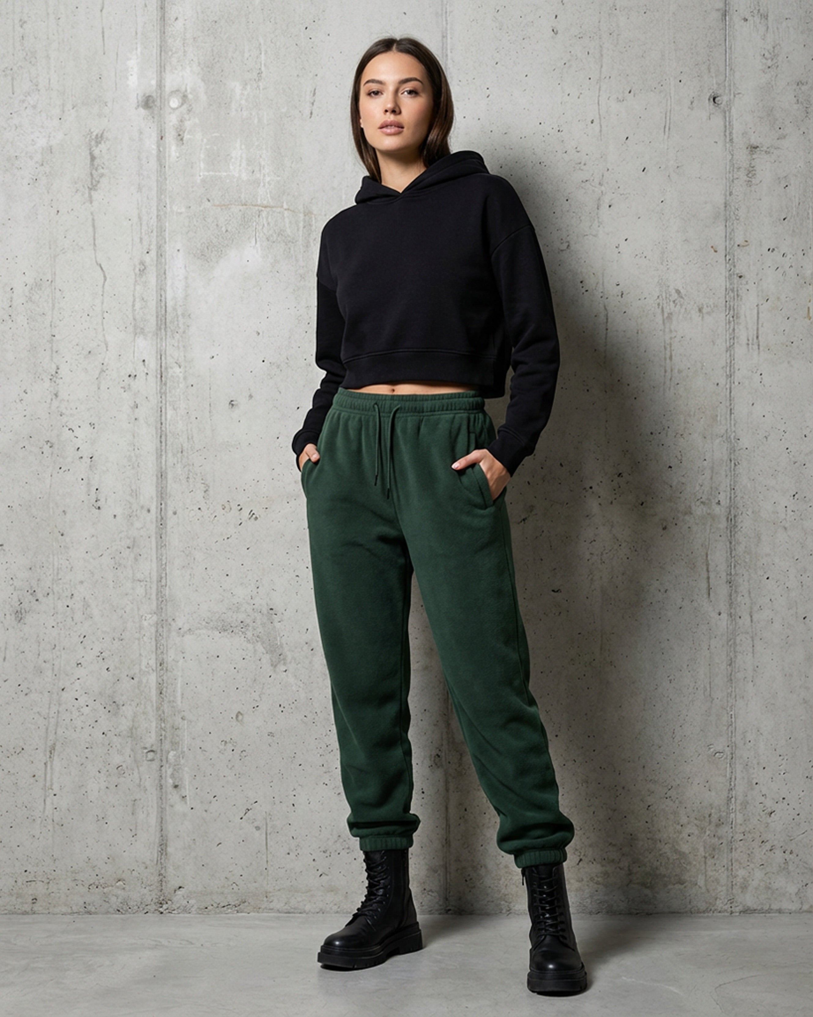 The Ivy Relaxed Jogger - Olive Green Secondary image
