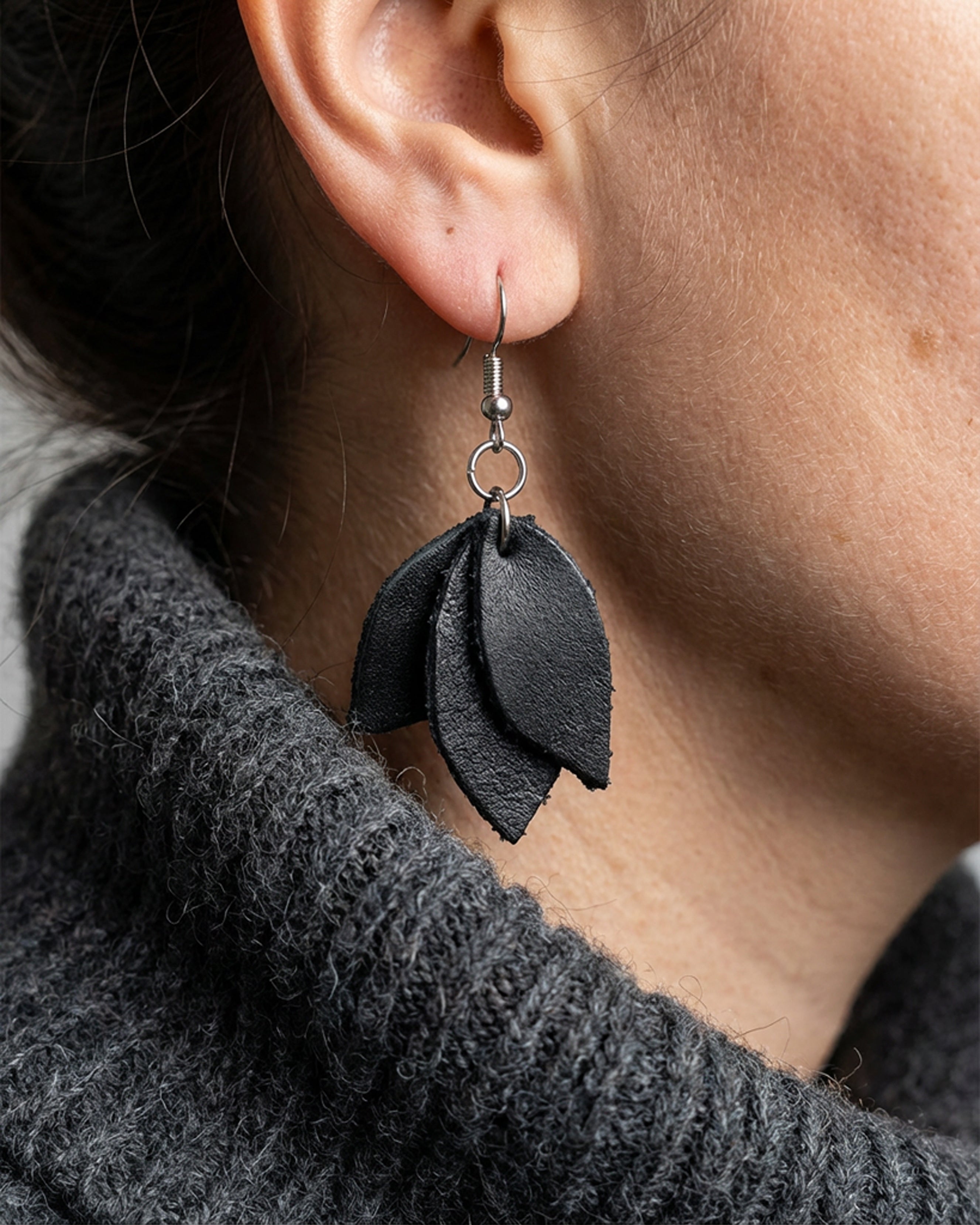 The Laurel Leather Earrings