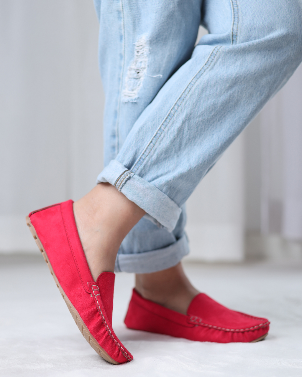 Crimson  Moccasins