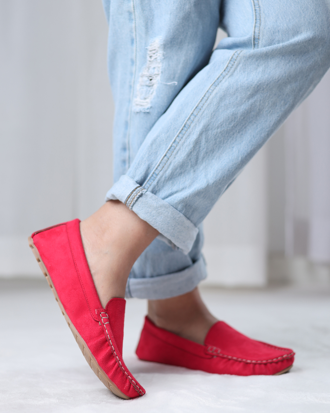Crimson  Moccasins