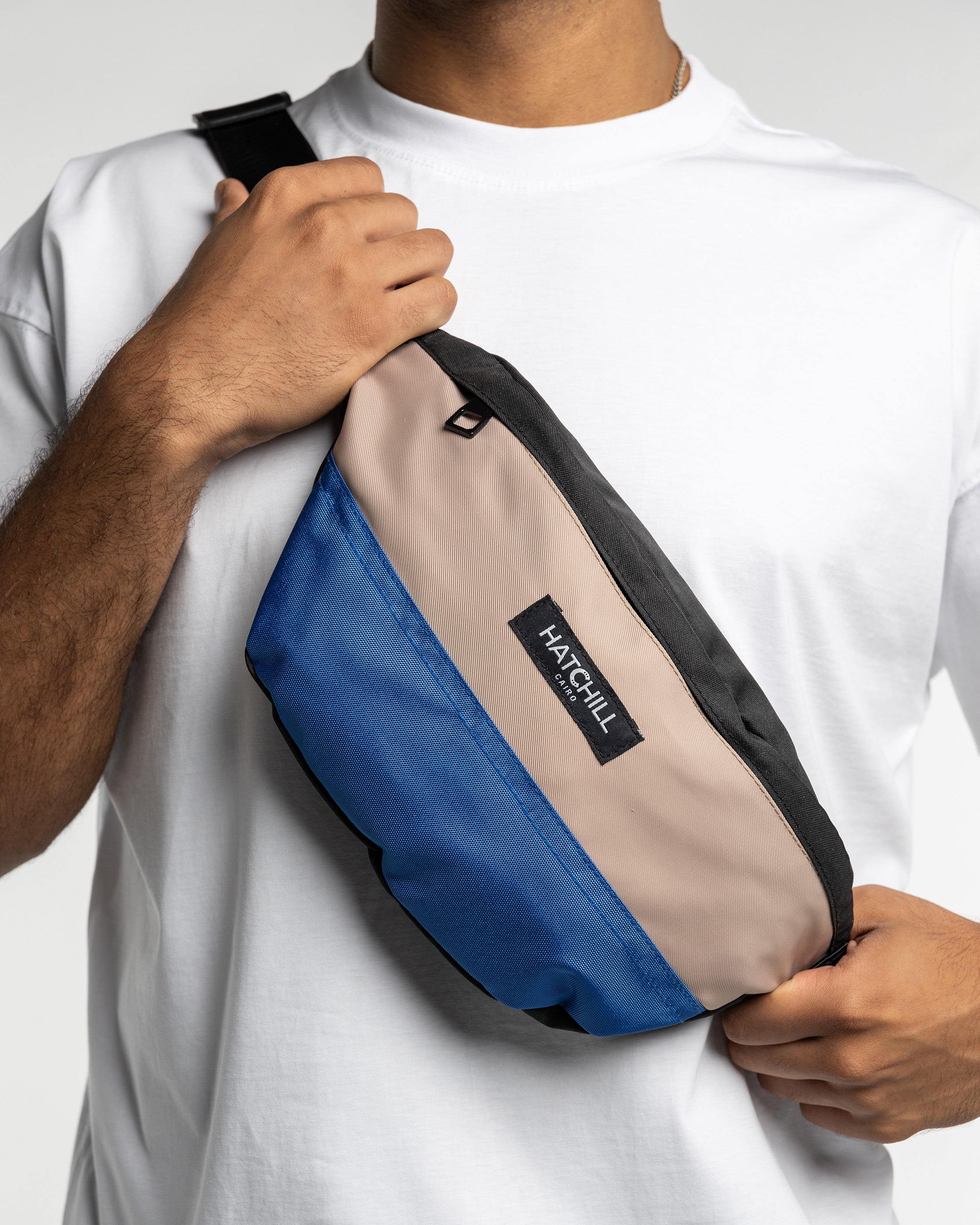 The Evo Waist bag - Beige x Dark Blue Main image