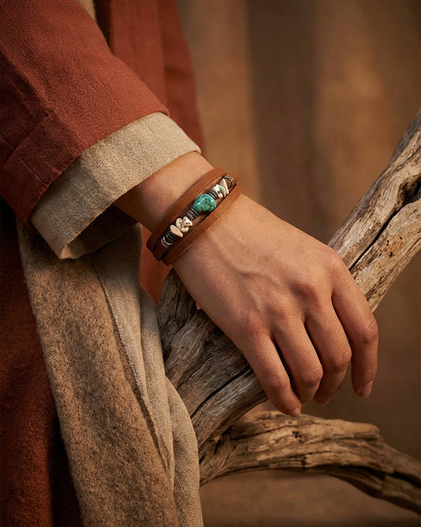 The Isla Turquoise Wrap Bracelet
