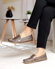 Bronze Eclipse Moccasins