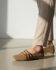 The Ligne Flat - Mocha Suede