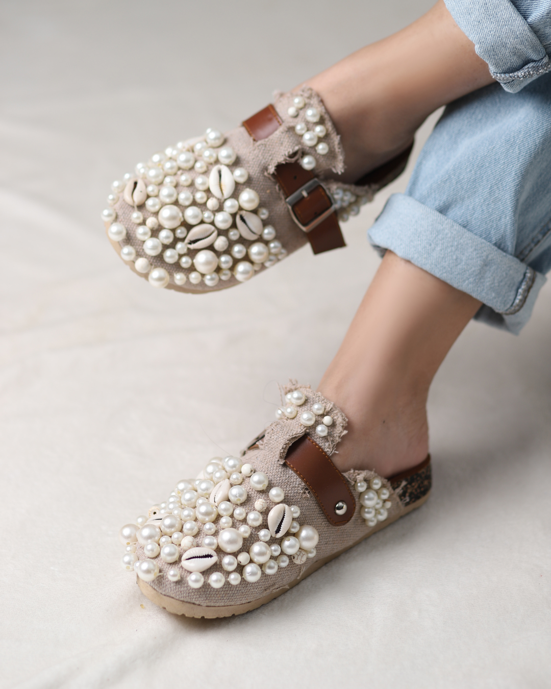 Sand Pearl Clogs