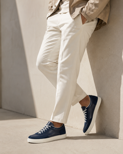 The Obsidian Court Sneaker Navy Blue men's low-top lace-up sneakers - product view 5