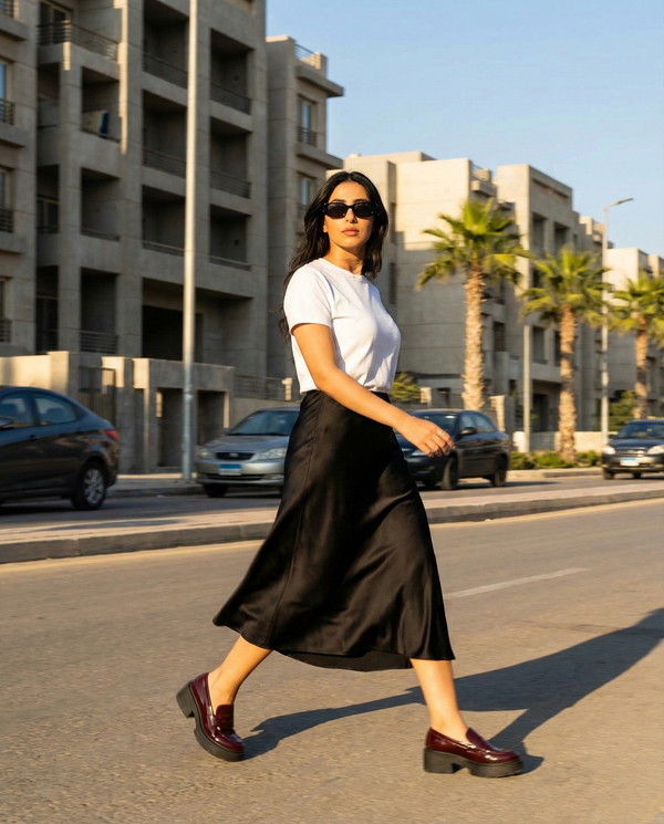 The Blair Platform Loafer - Burgundy
