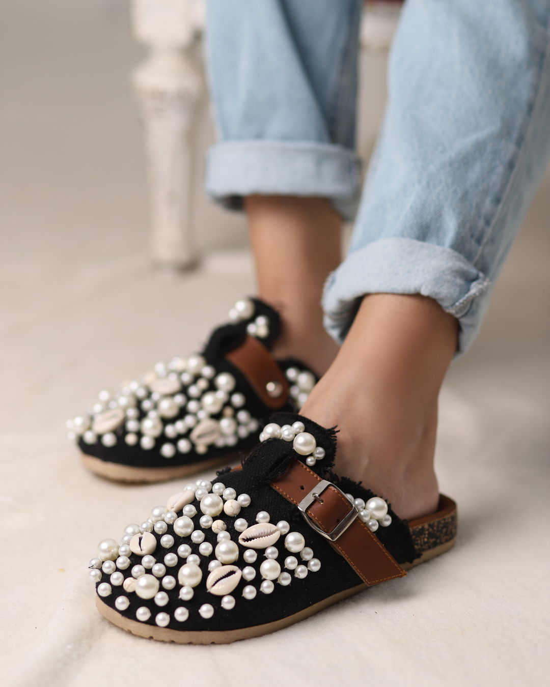 Midnight Pearl Clogs