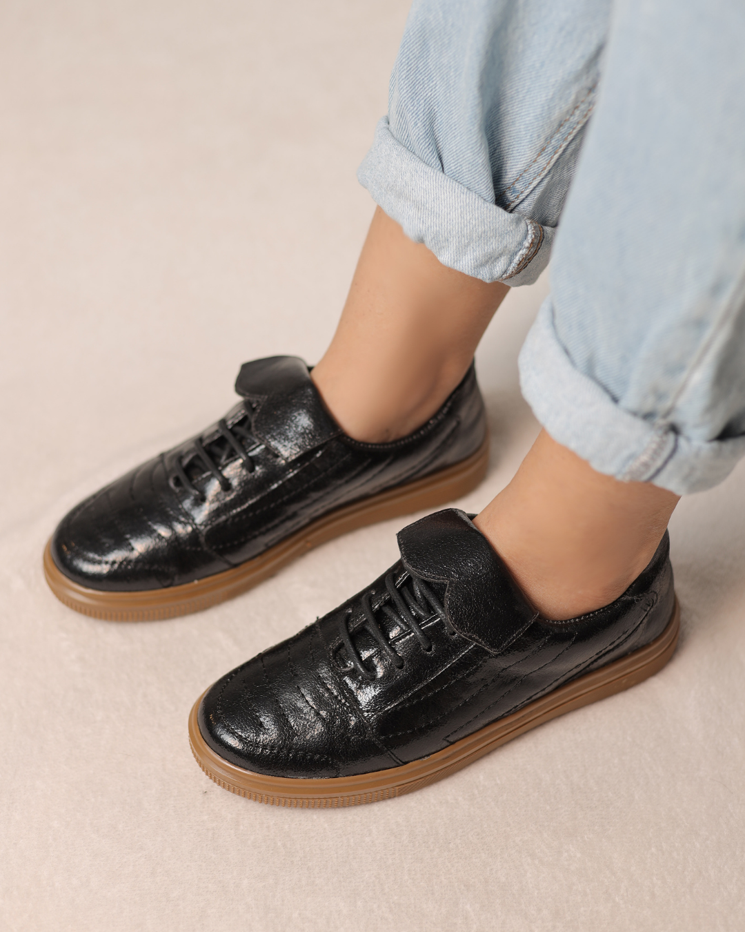 Midnight Noir Gloss Sneakers Secondary image