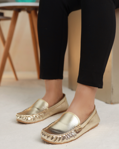 Aurora Gilded Moccasins