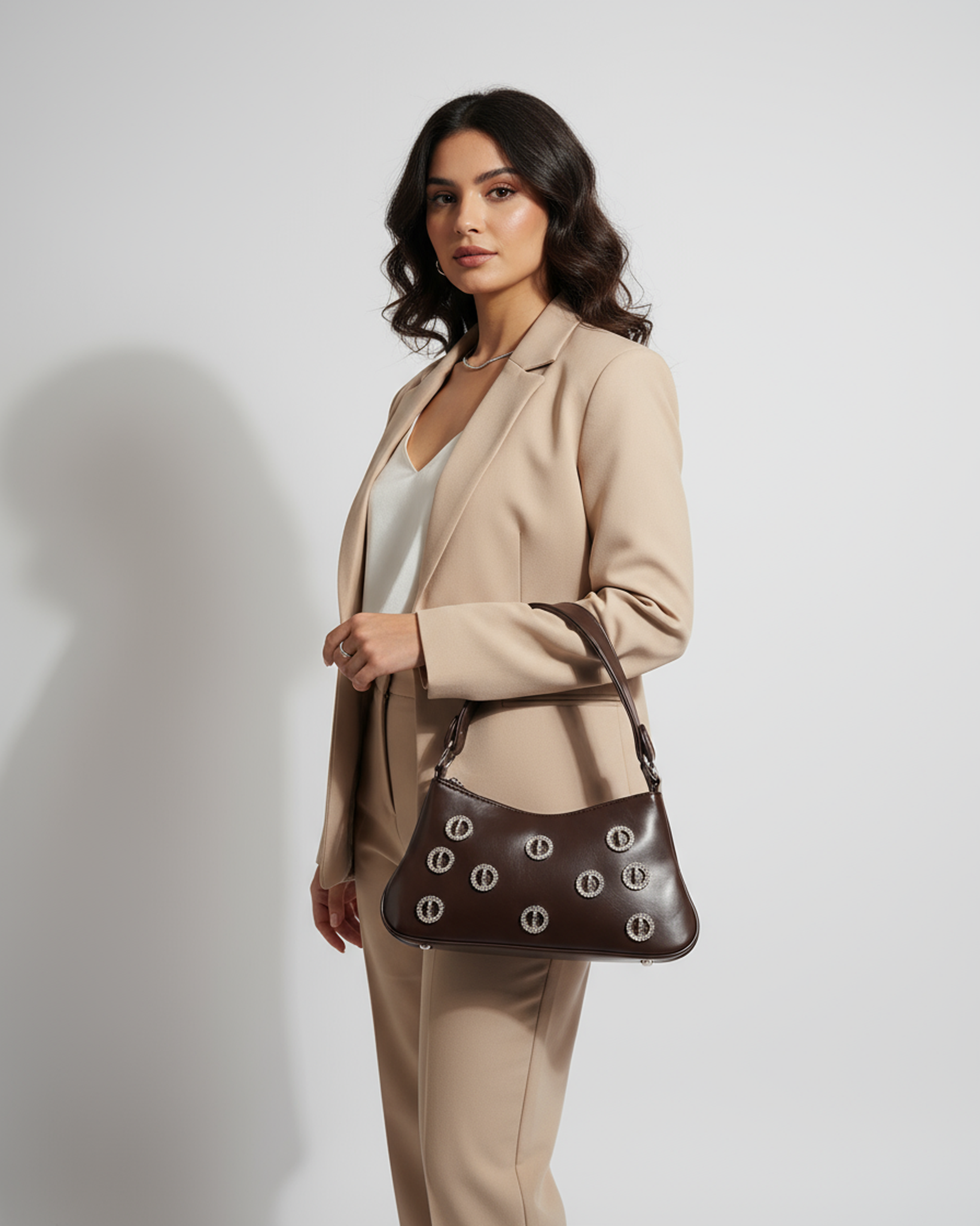 Mocha Loop Shoulder Bag Secondary image