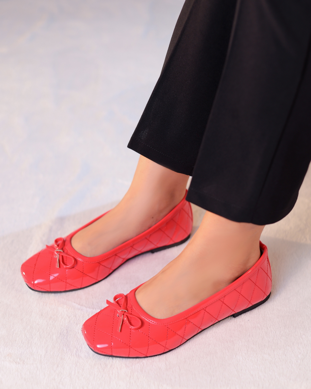 Charm Quilt Flat – Red