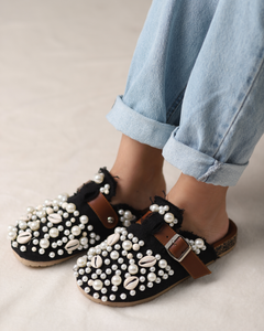 Midnight Pearl Clogs
