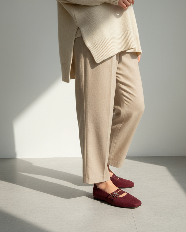 The Ligne Flat - Burgundy