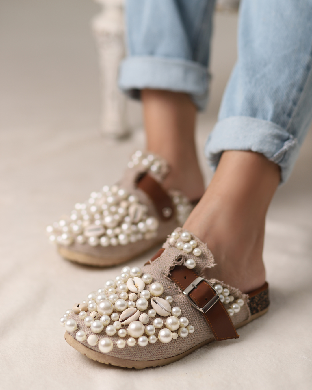 Sand Pearl Clogs