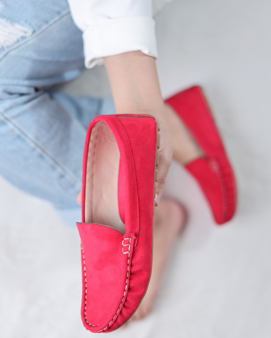 Crimson  Moccasins