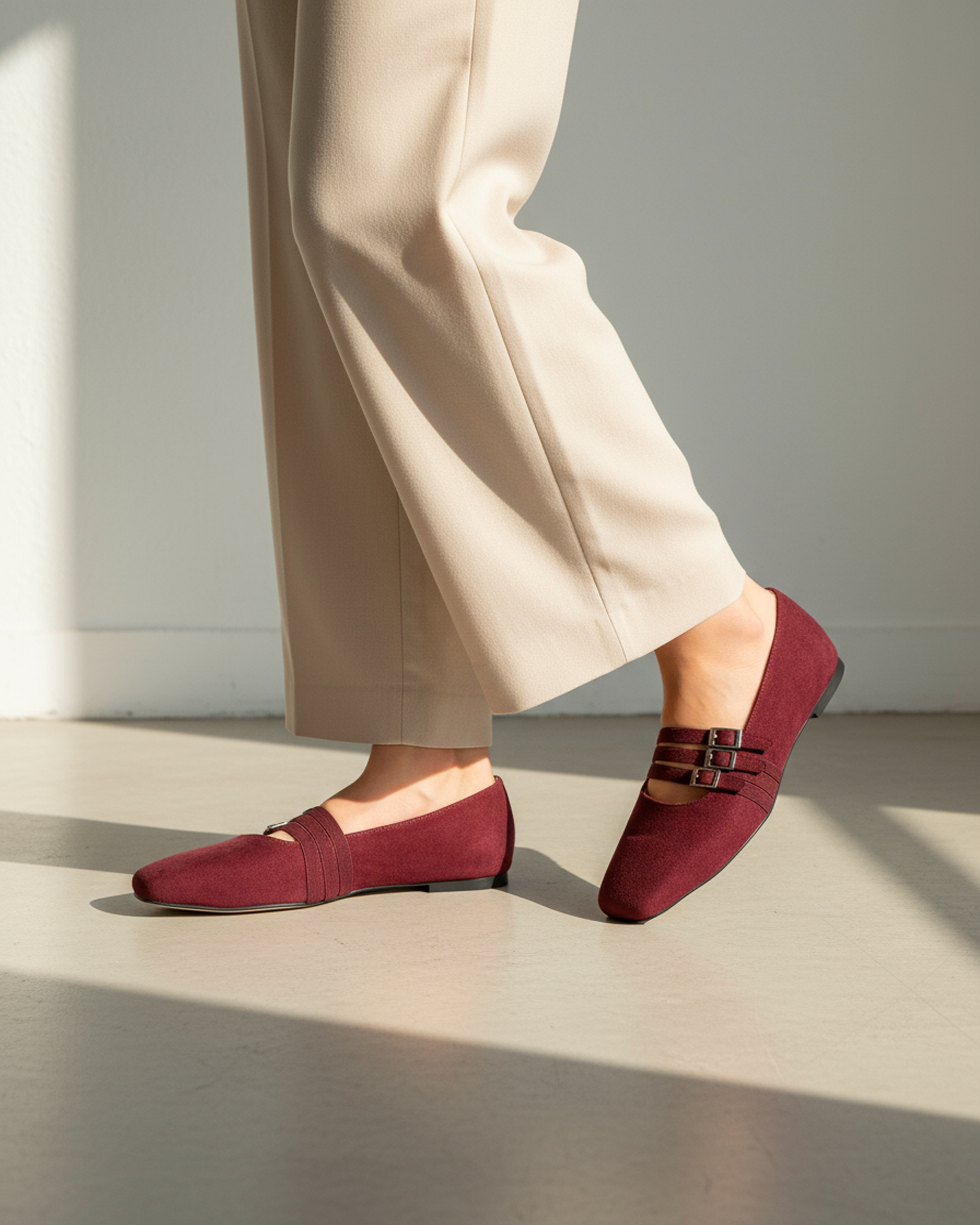 The Ligne Flat - Burgundy