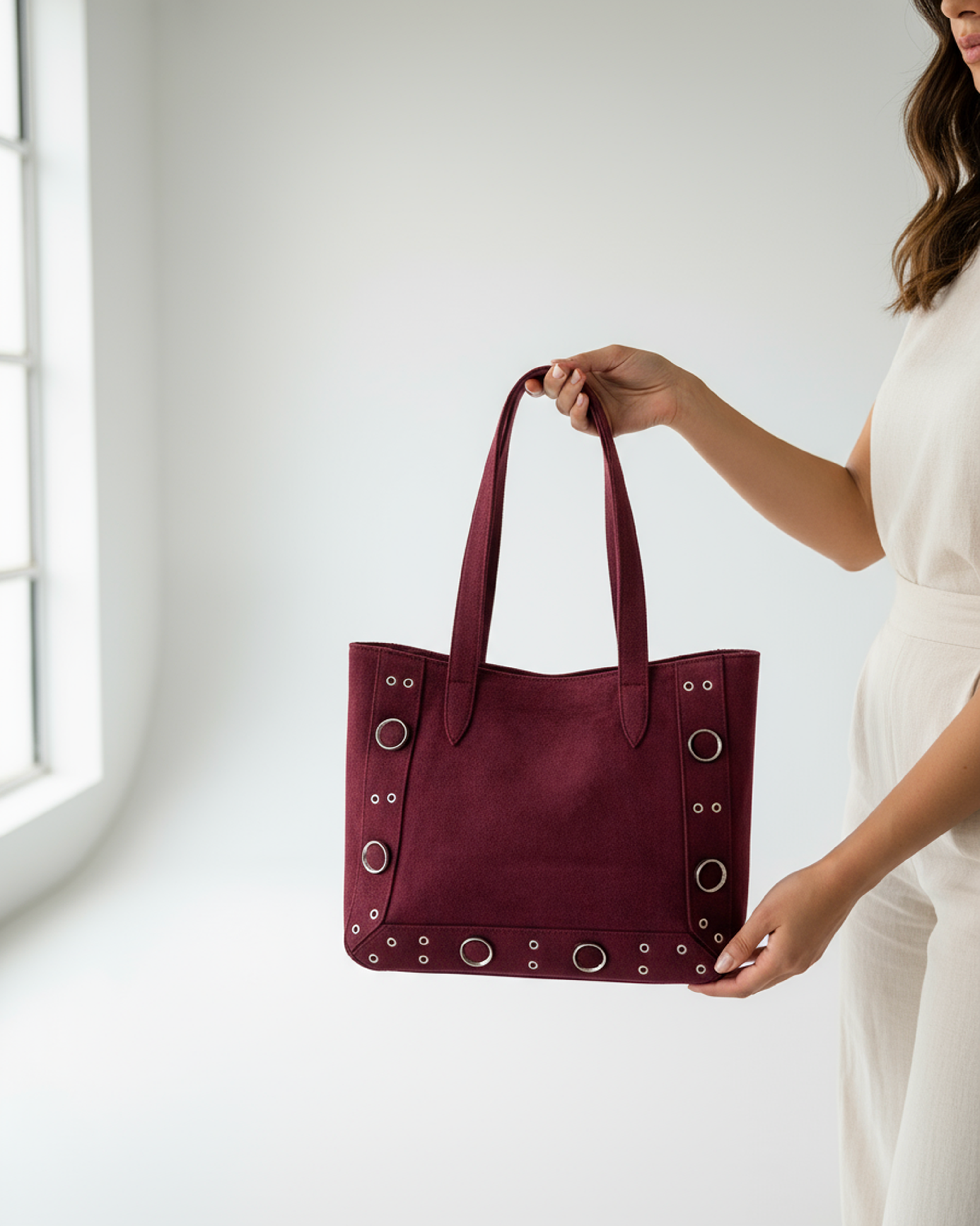 حقيبة أوربت توت - عنابي