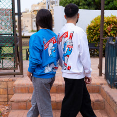 سمورينوف أزرق ملكي - بأكمام طويلة - للجنسين