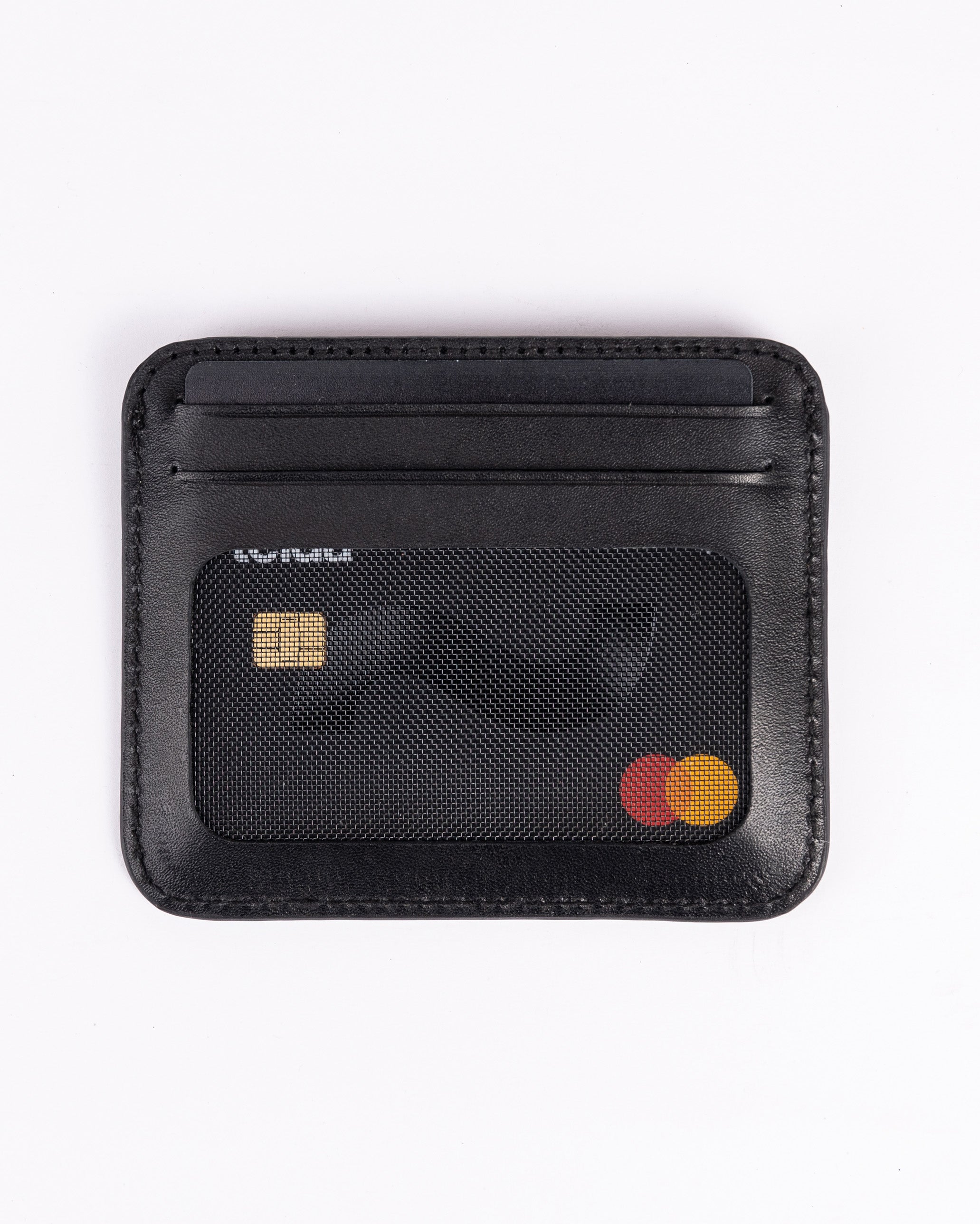 Leather Card Holder - Black