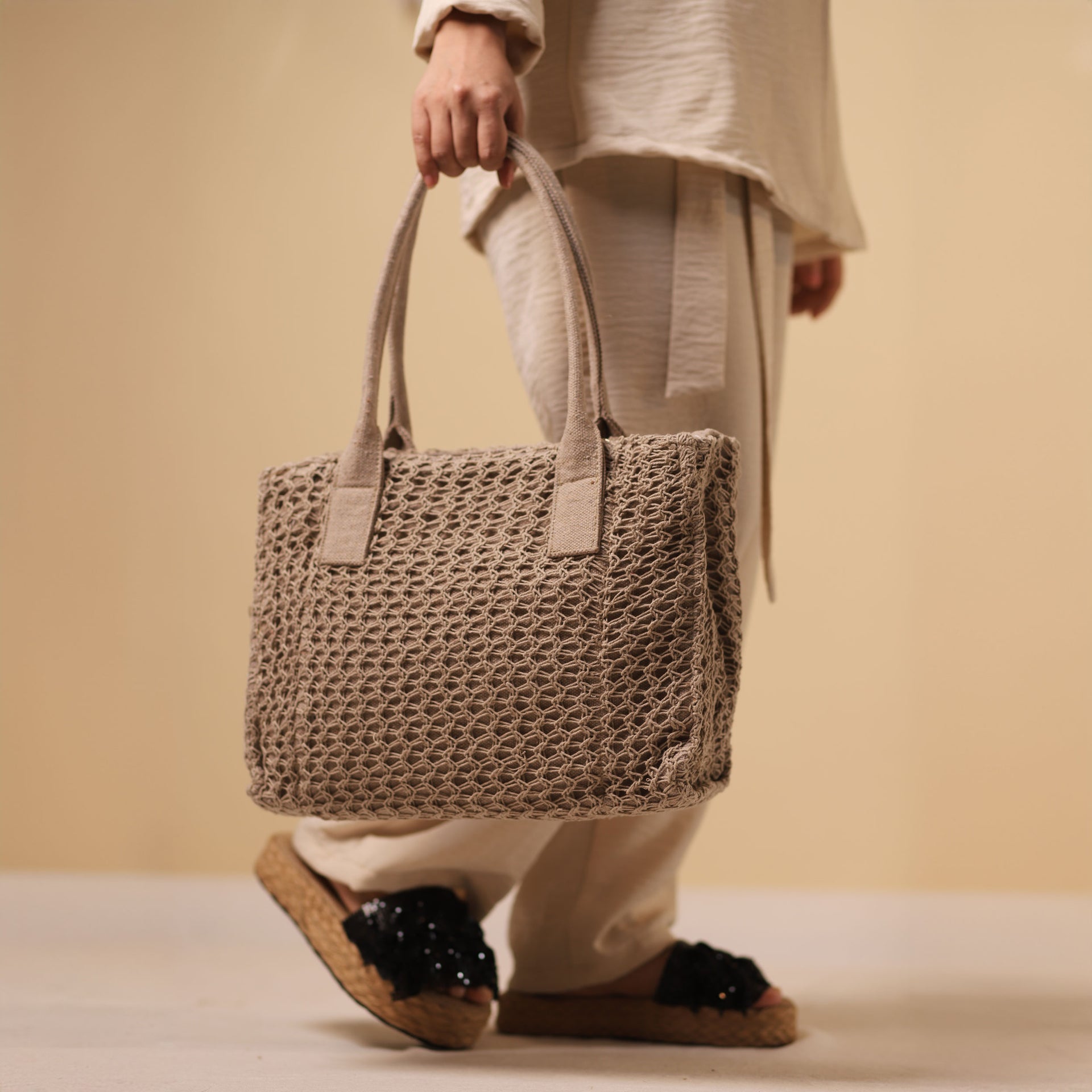 Serenity Handbag - Beige