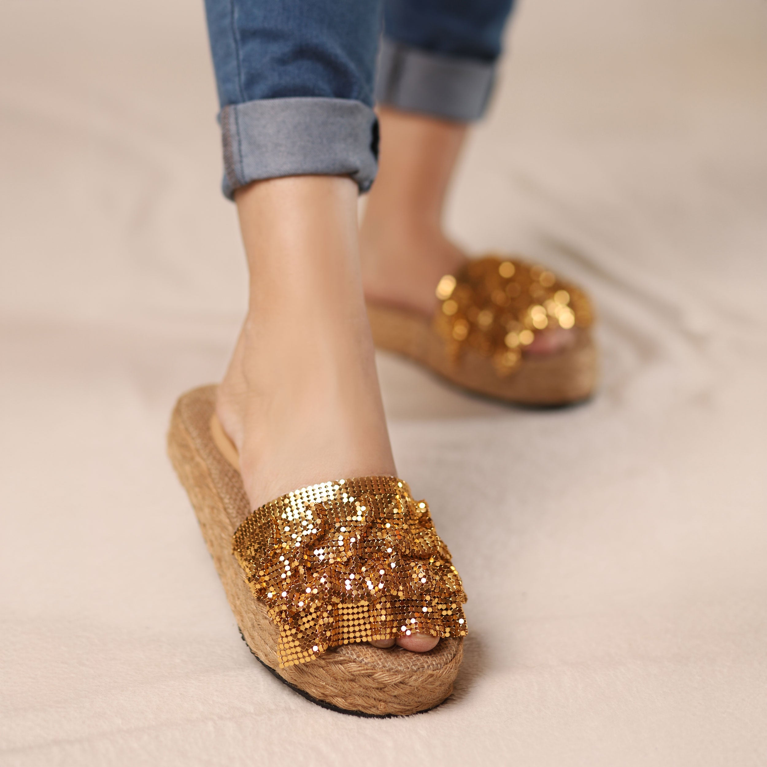 Soleado Slipper - Gold Main image
