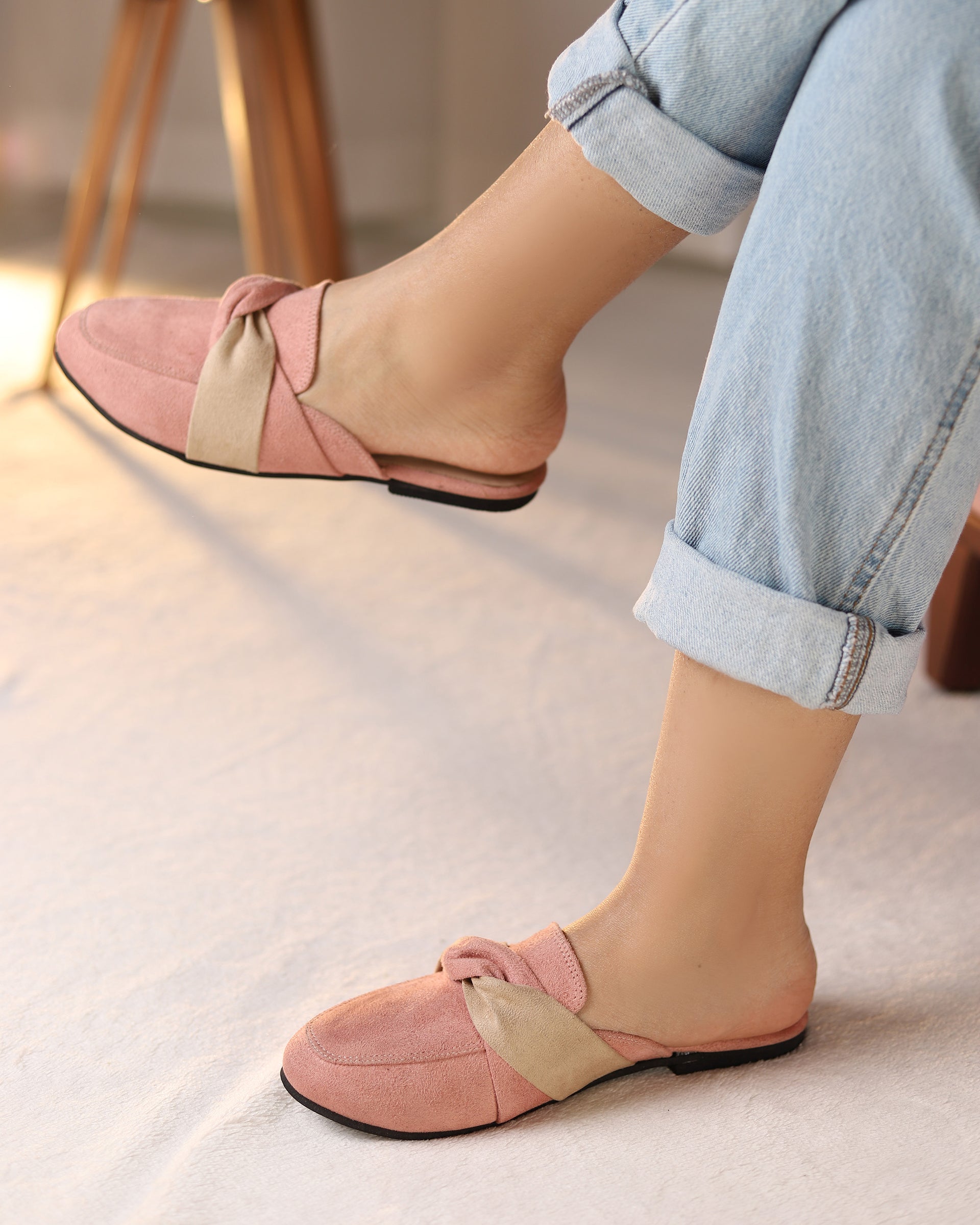 Blush Twist Mule