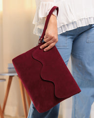 Merlot Wave Clutch bag
