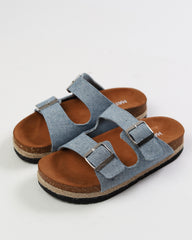 Denim Luxe Slippers
