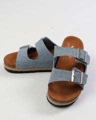 Denim Luxe Slippers