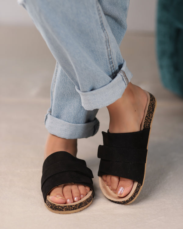 Noir Ease Slippers