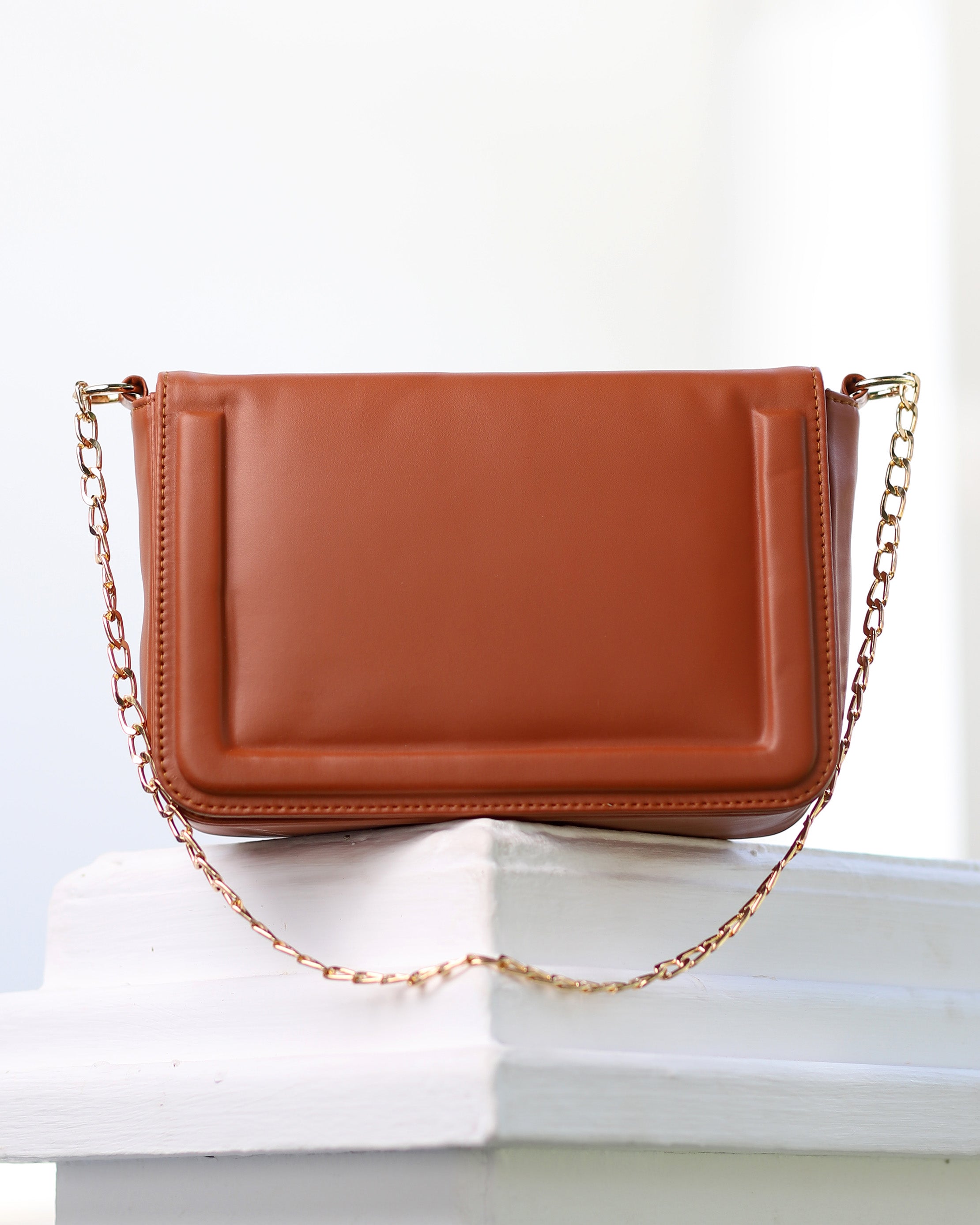 Caramel Chic Chain Bag