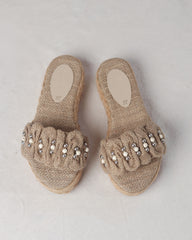 Jute Pearl Slipper