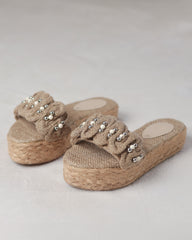 Jute Pearl Slipper