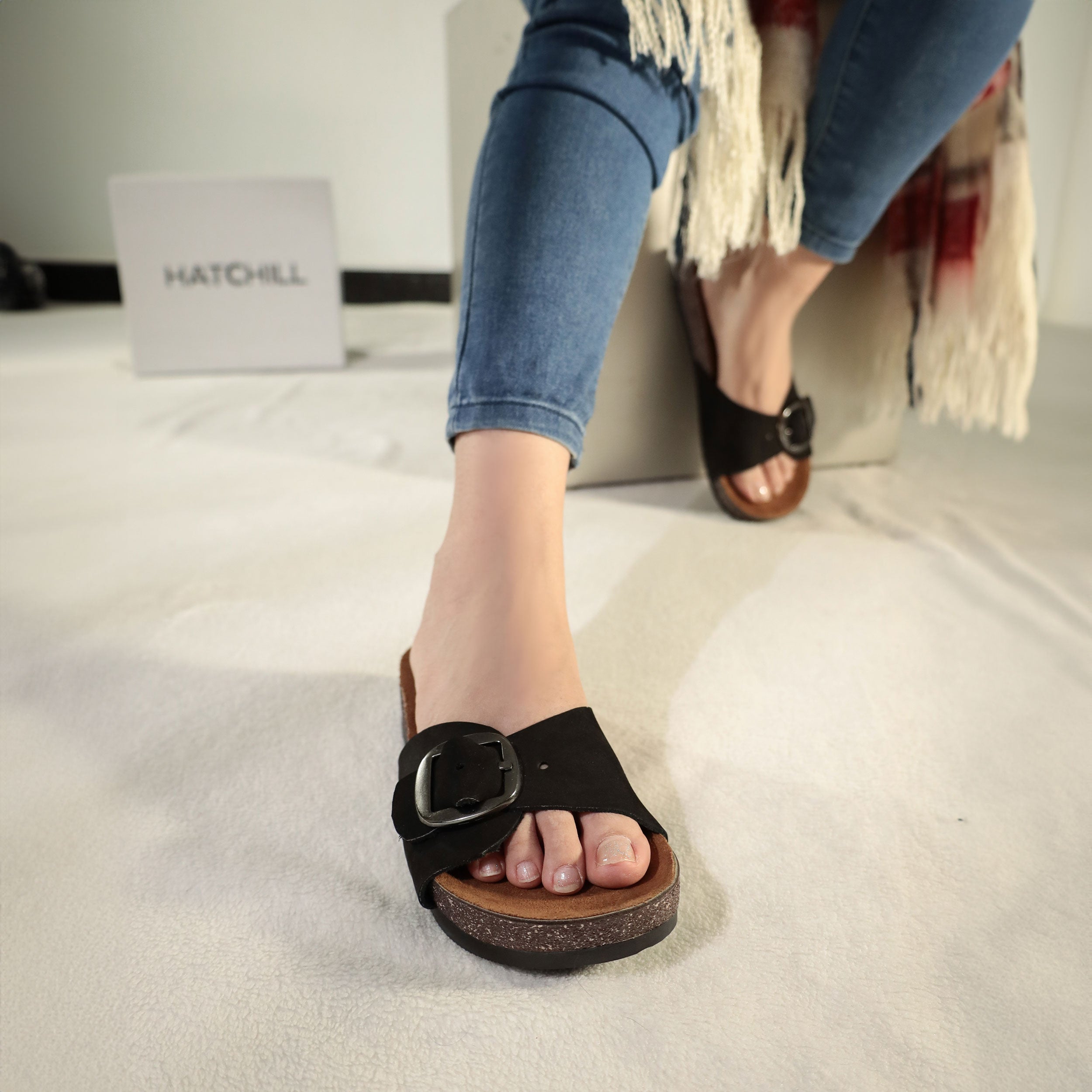 Fiorella  Slipper - Black Main image