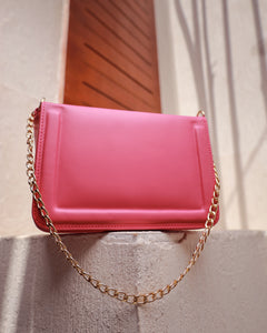 Rosé Luxe Chain Bag