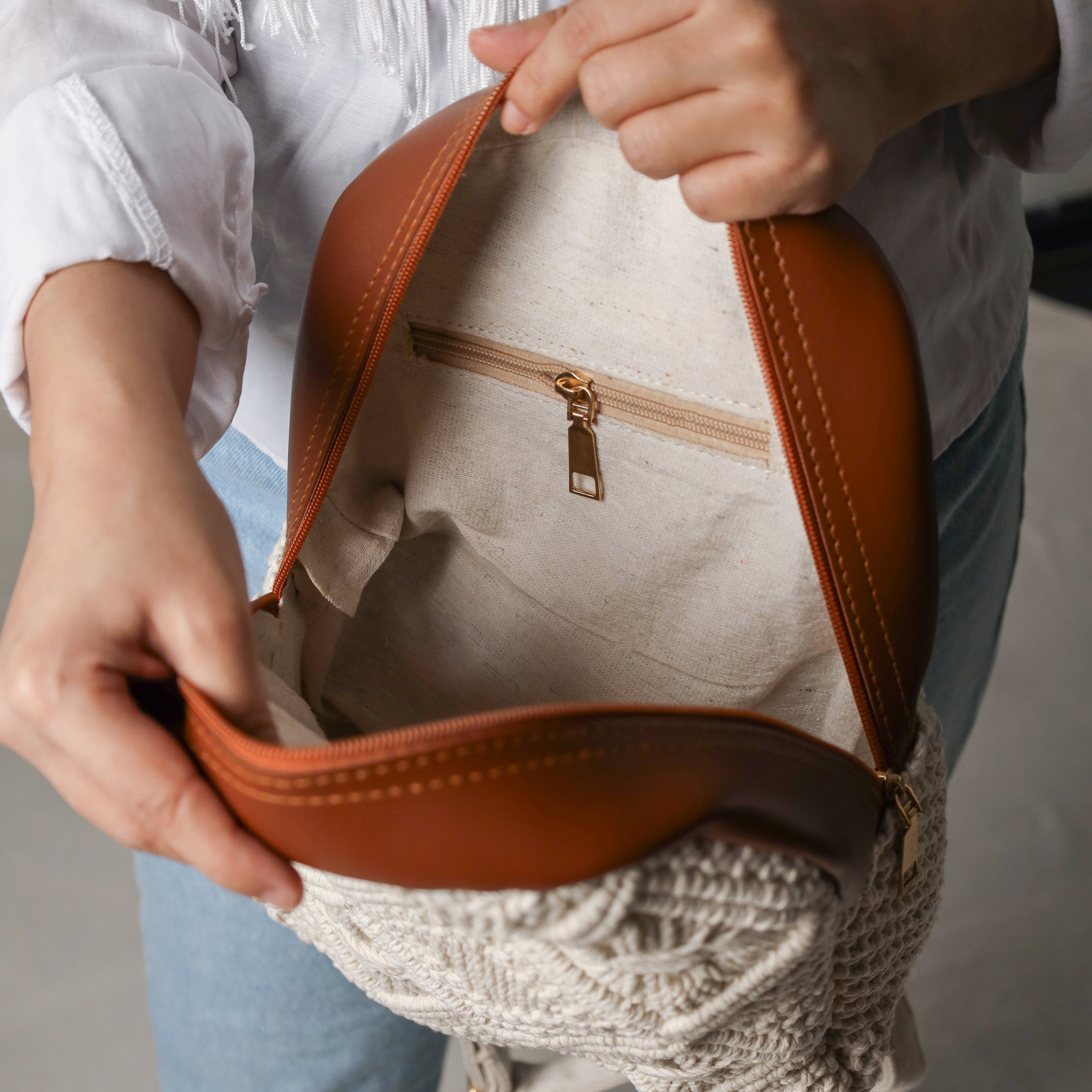 Knit Knot Backpack (Hand-Made) Secondary image