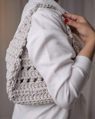 حقيبة كليو - أبيض فاتح