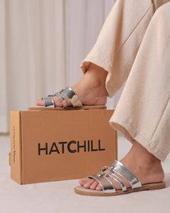 Silver Metallic Bit Sandal