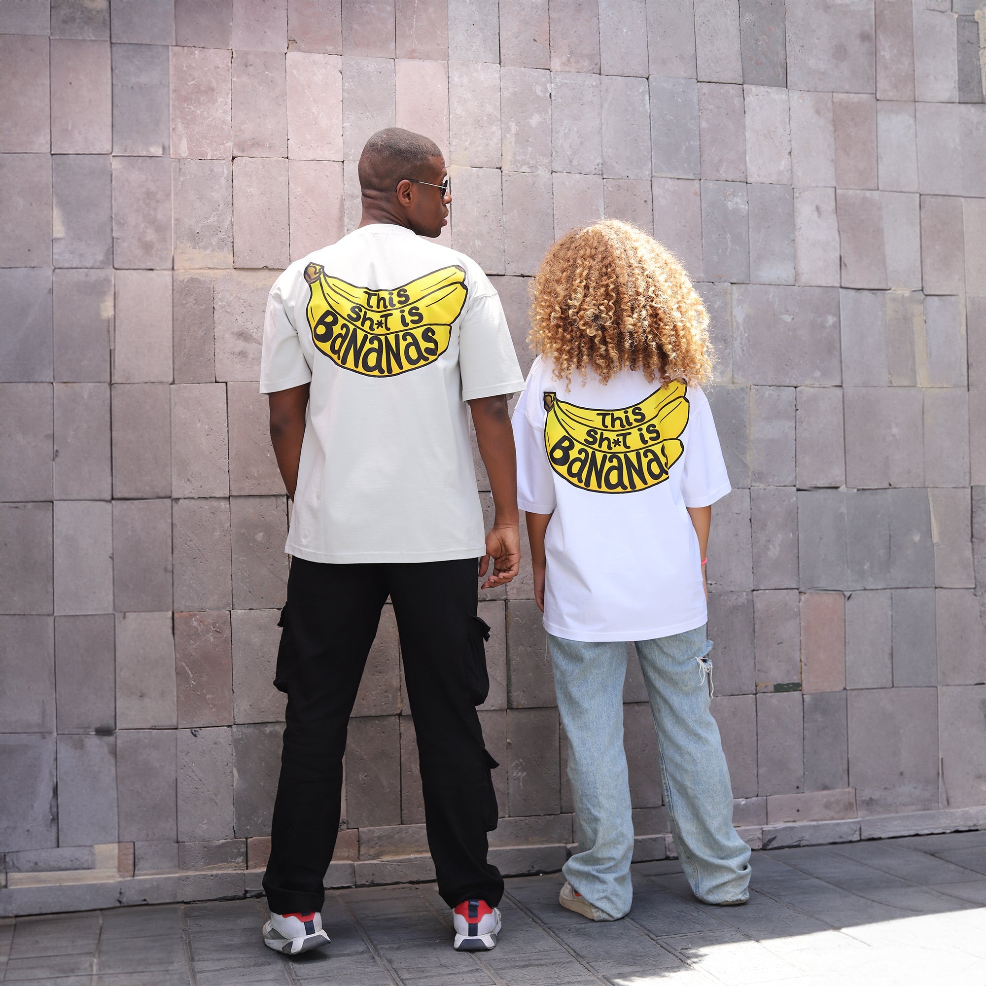 Banana - White Oversized Tee Shirt Secondary image