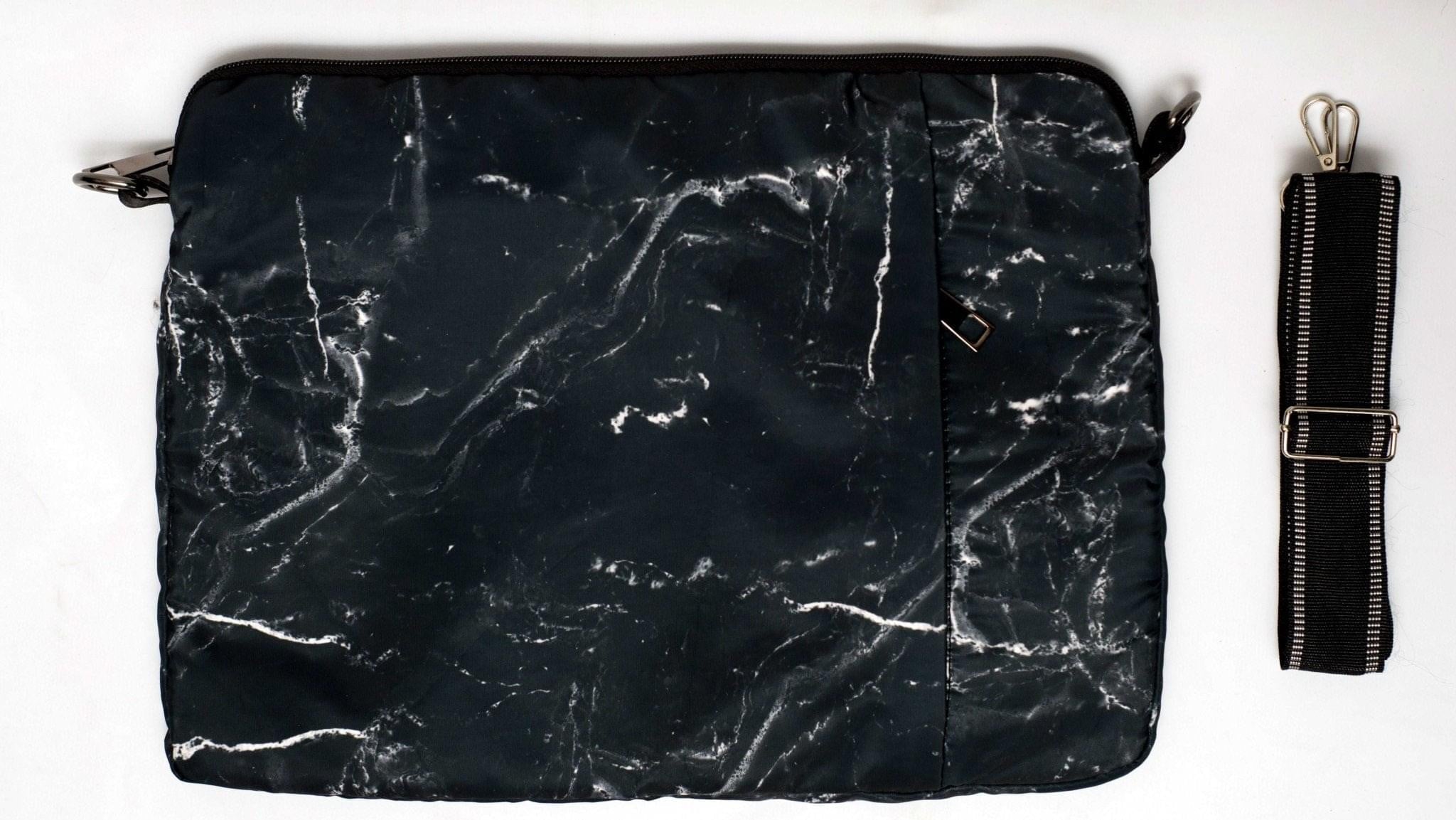 Black Marble Laptop Sleeve - Hatchill Main image
