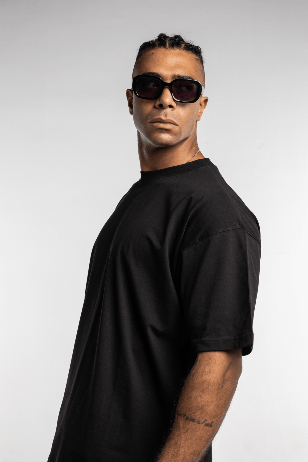 Black Oversized Tee Shirt - Hatchill