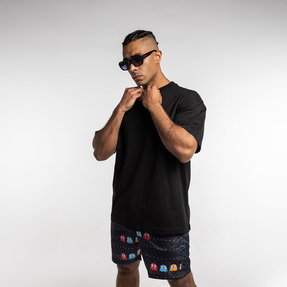 Black Oversized Tee Shirt - Hatchill Main image