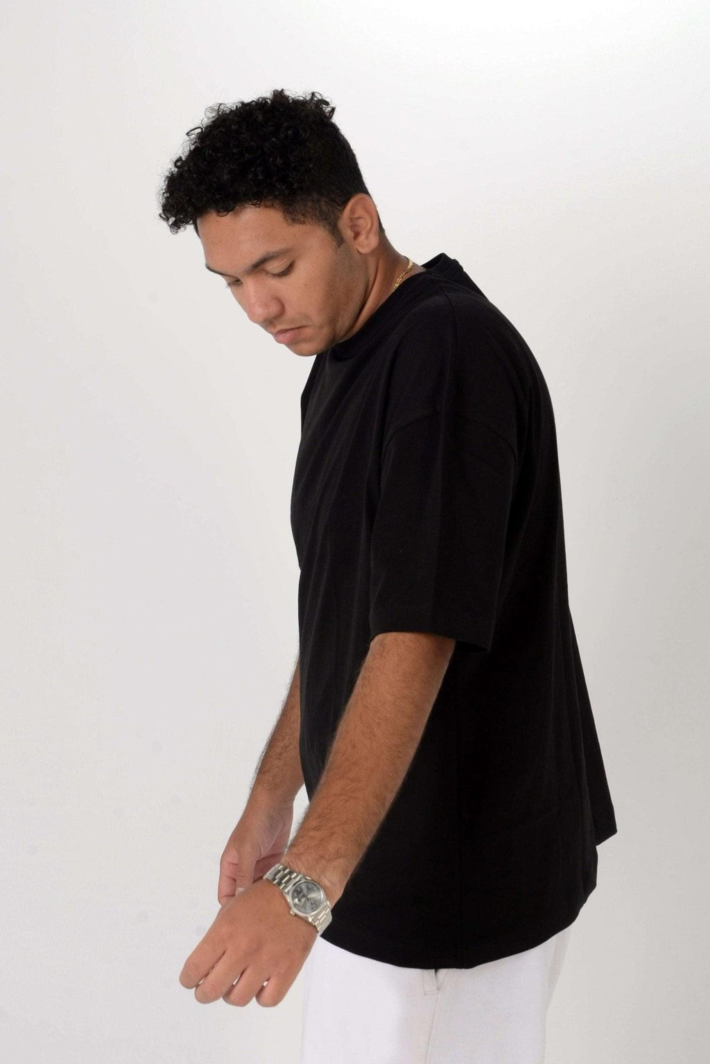Black Oversized Tee Shirt - Hatchill