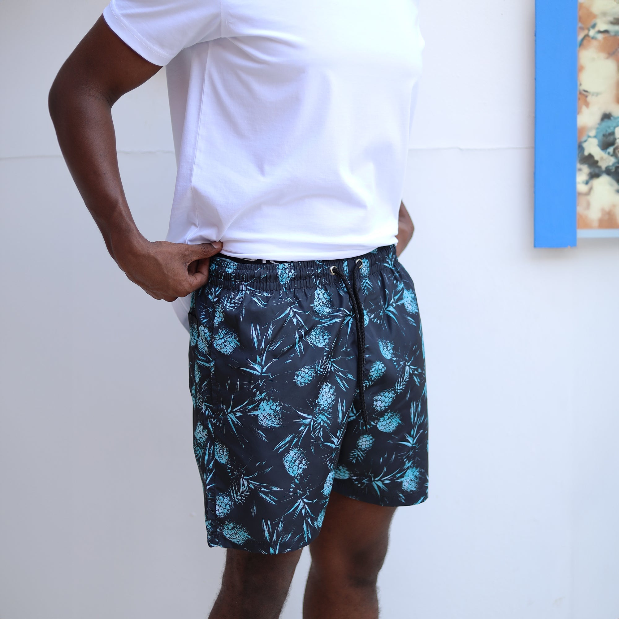 Dark Tropic Swim-shorts - Hatchill Main image