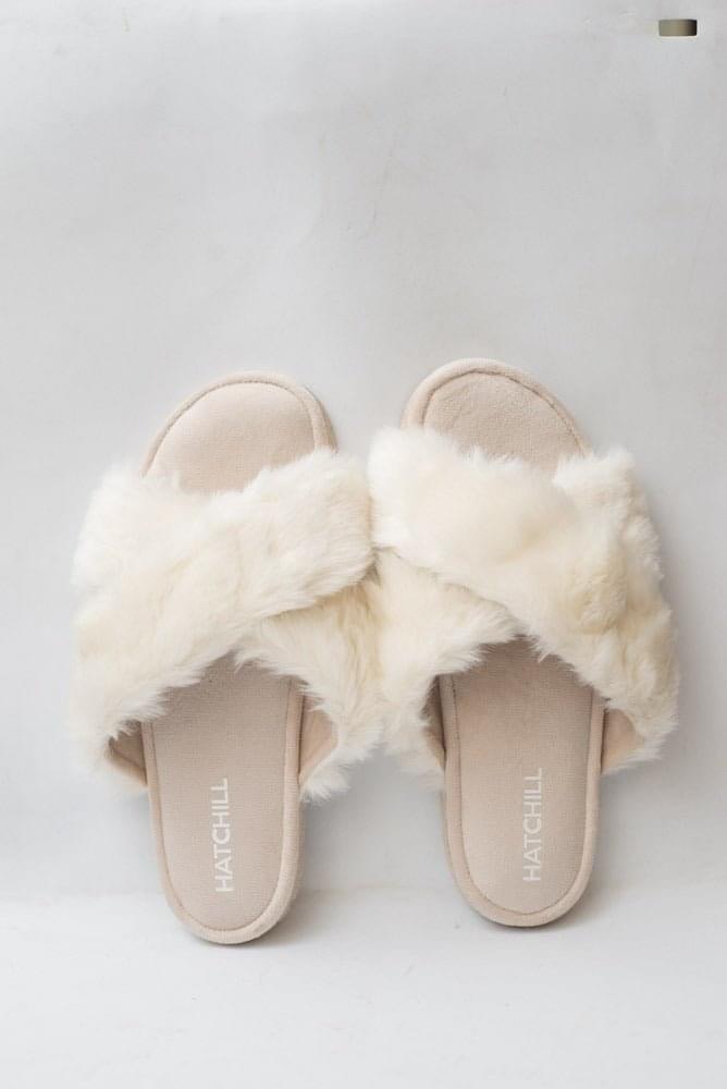 Fluffy Cross Strap - White Secondary image