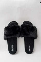 Fuzzy Slipper - Black - Hatchill