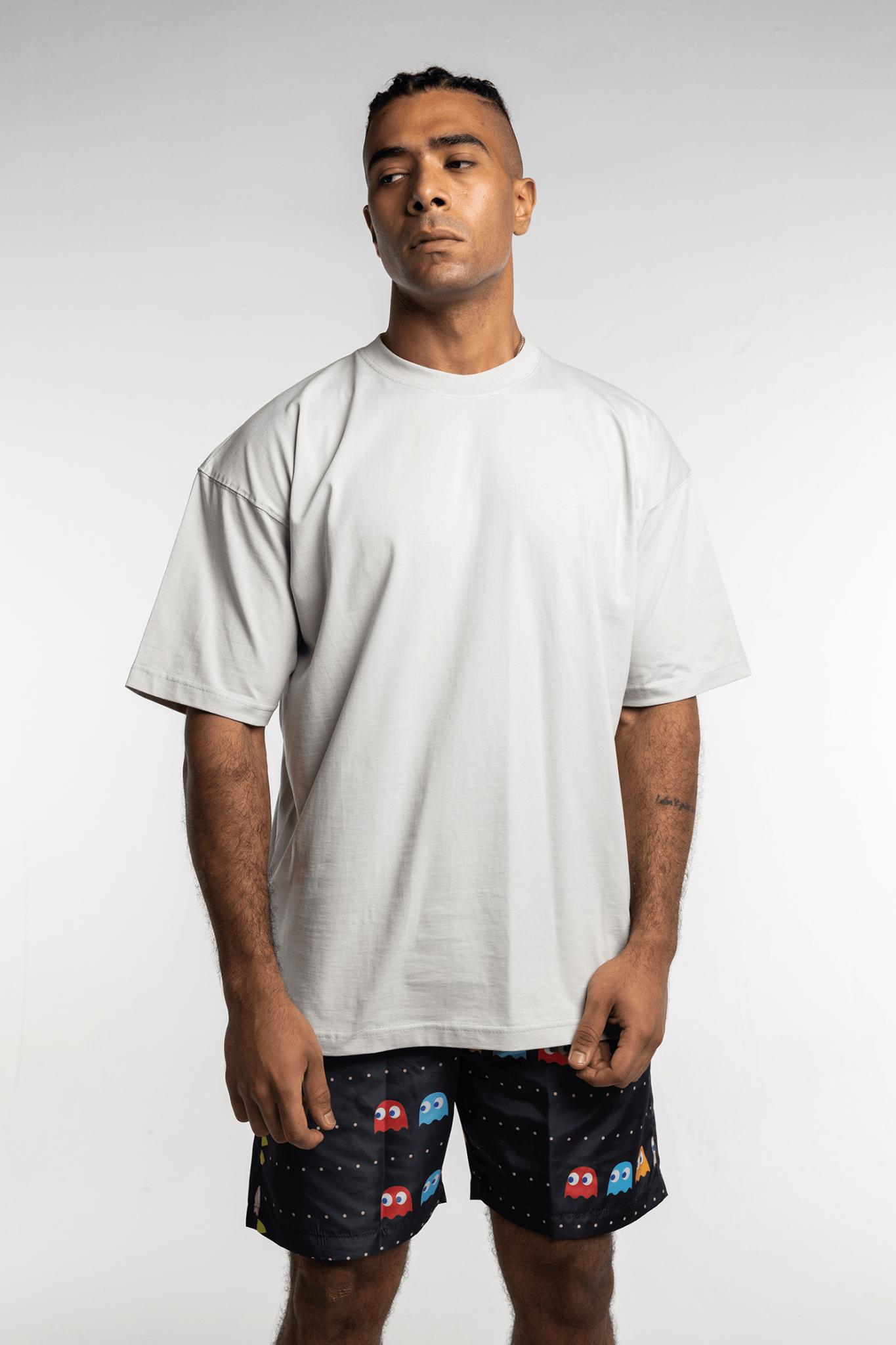 Grey Oversized Tee Shirt - Hatchill